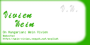 vivien wein business card